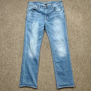 AMERICAN EAGLE Original Boot Jeans Men's 34x34 Blue Extreme Flex Stretch Denim